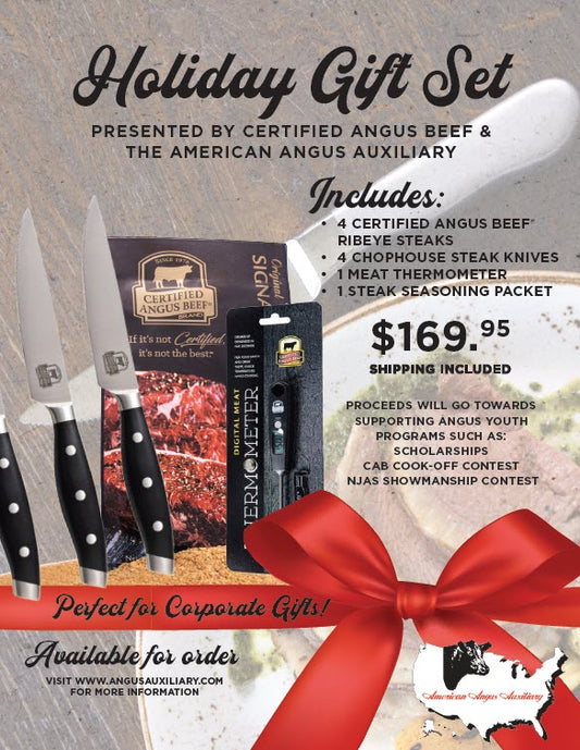 American Angus Auxiliary Gift Collection - Ribeyes, Chophouse Knives, Thermometer, & Seasoning